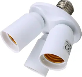 701979953204 8T8 Light Bulb Socket Splitter Adapter Standard