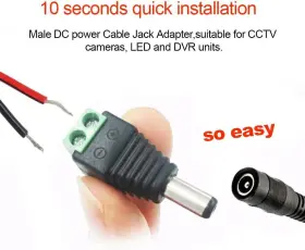 X100 ACE DYANMIC Male Power Jack Adapter Plug Cctv Led Strip #2