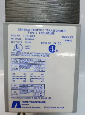 T-81047 ACME Transformer General Secondary #2