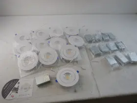 ADETU-RL6 ADETU Set Gimbal Led Recessed Recess Lights Jbox