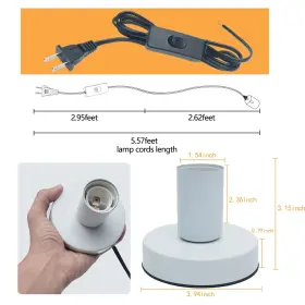 747607984943 ADIYZ Table Lamp Base Desktop Light Sockets #3