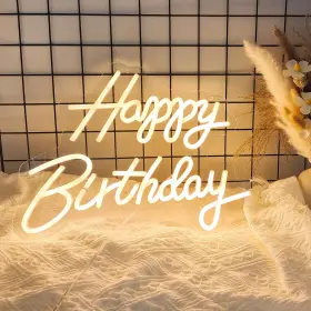 B0C2PKYT7T ADNKWOLIVT Happy Birthday Neon Sign Led Light Up