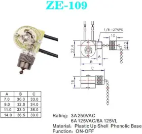 X201908BRONZE-2 AIFEIER Ceiling Fan Switch Chain Zing Ear #2