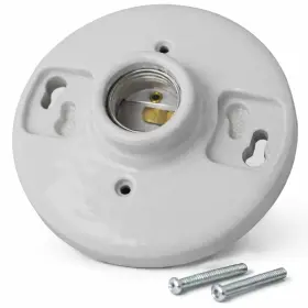 Airmont Products Ap-1204x Porcelain Outlet Box Mount Keyless Lamp Holder E26 Medium Base Light Socket