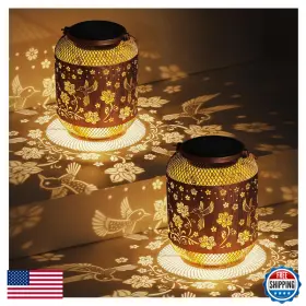 B0D924PFB1 AITENISEN Pack Hummingbirds Solar Lanterns Garden
