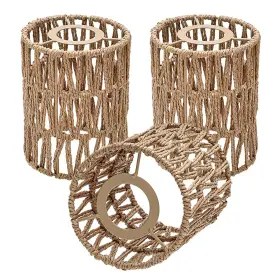 B0DNFDKZ2H AKSIPO Rattan Lamp Shade Boho Mini