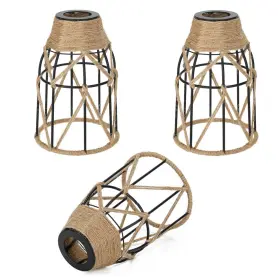 B0FW439MKZ AKSIPO Pack Hemp Rope Pendant Lamp Shade Boho