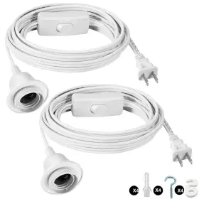 729530255819 ALYSONTECH Pendant Light Cord Lamp Bulb Feet Kit