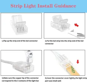 783798208581 AMEFIL Led Connectors Solderless Transparent #2