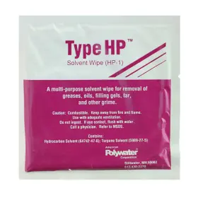 HP-1 AMERICAN POLYWATER Solvent Wipe Cleaner Degreaser