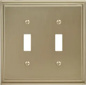 BP36515BBZ AMEROCK Mulholland Double Switch Outlet Wall Plate