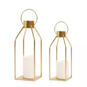 313035512531 ANGEL SAR Farmhouse Candle Lanterns Timer