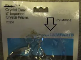 70306 ANGELO BROTHERS Crystal Prisms #2