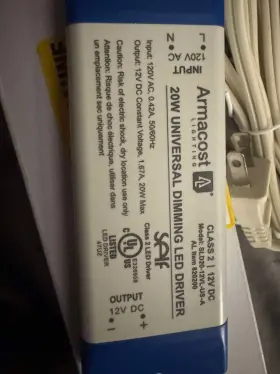 820200 ARMACOST LIGHTING Dimming Led Driver Power Supply
