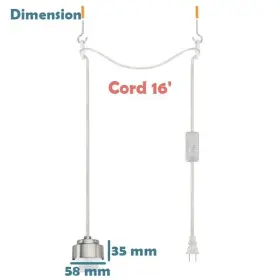 840319812570 ASPEN CREATIVE CORPORATION Swag Light Kit #3