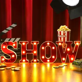 B0DDXV1YB5 AURELEMA Light Up Letters Sign Decorations Battery