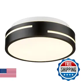 B0FDWG1VBS AUTELO Ceiling Light Flush Mount Frosted Glass