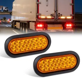 A401-R03 AUTROXI Amber Lens Led Trailer Tail Light Triple