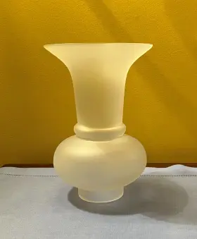 00840 B-P LAMP Argand Trumpet Shade Frosted Glass #2