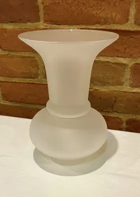 00840 B-P LAMP Argand Trumpet Shade Frosted Glass