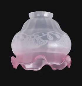 08493R B-P LAMP Ruby Tint Art Nouveau Fixture Shade
