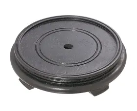 10253B B-P LAMP Inset Footed Wooden Base Finish