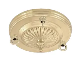 10809U B-P LAMP Loop Embossed Solid Canopy Unfinished