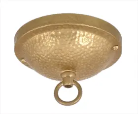 11873U B-P LAMP Hammered Canopy Unfinished