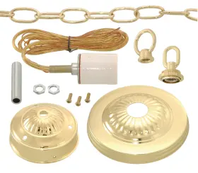 11874 B-P LAMP Holder Fitter Shades Lacq Finish Kit