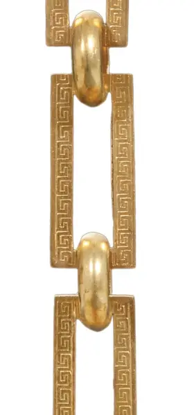13120 B-P LAMP Unfinished Greek Key Chain