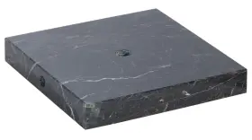 14312B B-P LAMP Square Zebra Marble Base