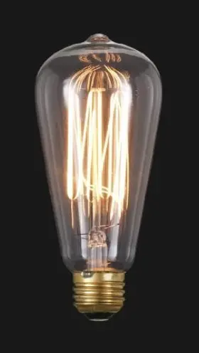 47089 B-P LAMP Edison Base Squirel Cage Light Bulb