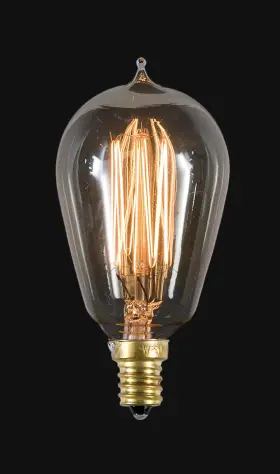 47172 B-P LAMP Tall Antique Light Bulb Candelabra Base