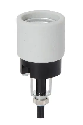 47651 B-P LAMP Base Phenolic Unglazed Porcelain Socket Bottom