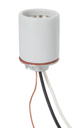 47750 B-P LAMP Keyless Glazed Porcelain Base Socket Cap