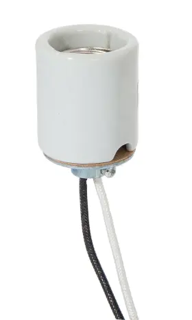 47751 B-P LAMP Keyless Glazed Porcelain Socket Cap Pulse