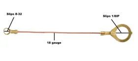 48503DK B-P LAMP Double Ended Wire Slip Lugs #2