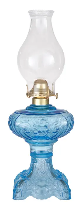 67500C B-P LAMP Princess Feather Kerosene Light Glass Font