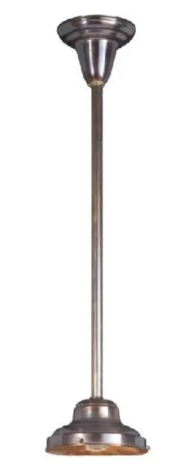 69417A B-P LAMP Pendant Fixture Antique Finish Shade Fitter
