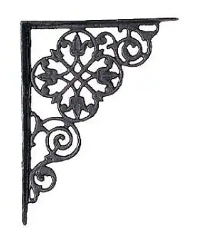 73617 B-P LAMP Iron Shelf Bracket Pennsylvania Dutch