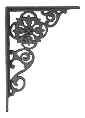 73621 B-P LAMP Iron Shelf Bracket Pennsylvania Dutch