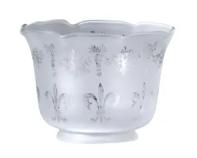 8544 B-P LAMP Fleur Lis Gas Shade