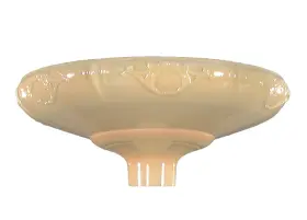 9034 B-P LAMP Torchiere Raised Victorian Wreath Nu