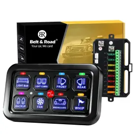 E02SP08RJP35 BELTANDROAD Gang Switch Panel Auto Dimming Water