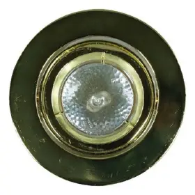 Benjara Bm272354 4 Inch 12v Round Ceiling Light With Metal- Antique Brass