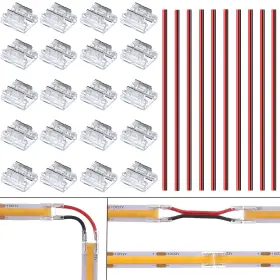 C-2PIN-8MM-20P BENLUN Cob Led Connector Pin Solderless Kit