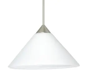 117607GO BESA LIGHTING Kona Frost Mini Pendant Sconce Glass #2