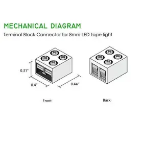 793869916826 BESTTO Led Tape Light Connectors Solderless #2