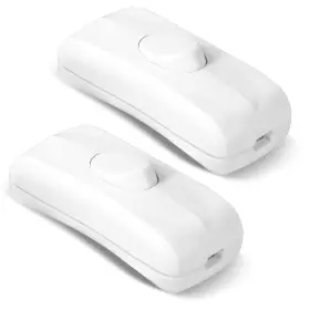 B.SWITCH.WHITE.2PC BETUS Inline Cord Line