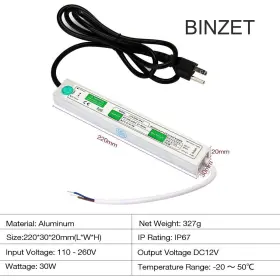921407541665 BINZET Led Power Supply Driver Transformer Ac #2